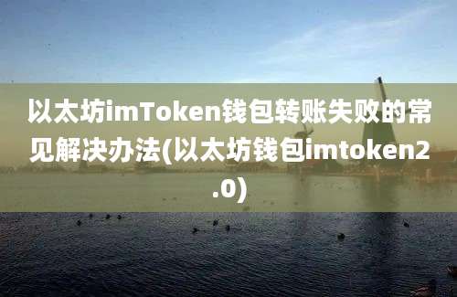 以太坊imToken钱包转账失败的常见解决办法(以太坊钱包imtoken2.0)