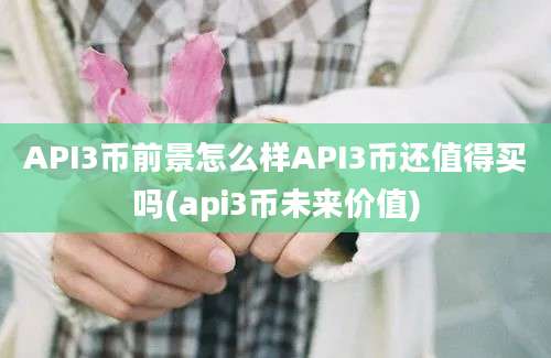 API3币前景怎么样API3币还值得买吗(api3币未来价值)