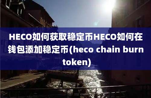 HECO如何获取稳定币HECO如何在钱包添加稳定币(heco chain burn token)