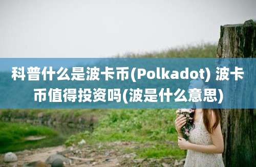 科普什么是波卡币(Polkadot) 波卡币值得投资吗(波是什么意思)