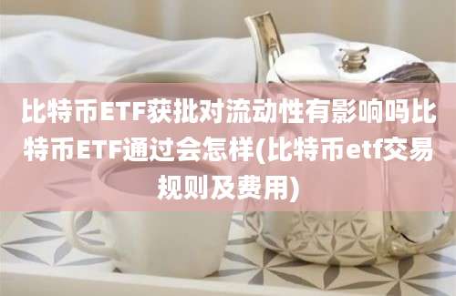 比特币ETF获批对流动性有影响吗比特币ETF通过会怎样(比特币etf交易规则及费用)