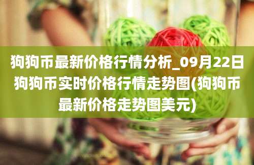 狗狗币最新价格行情分析_09月22日狗狗币实时价格行情走势图(狗狗币最新价格走势图美元)