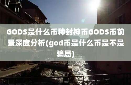 GODS是什么币种封神币GODS币前景深度分析(god币是什么币是不是骗局)