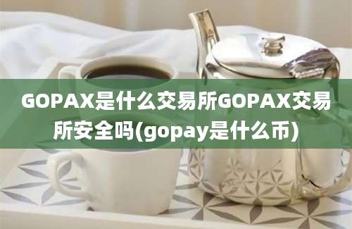 GOPAX是什么交易所GOPAX交易所安全吗(gopay是什么币)