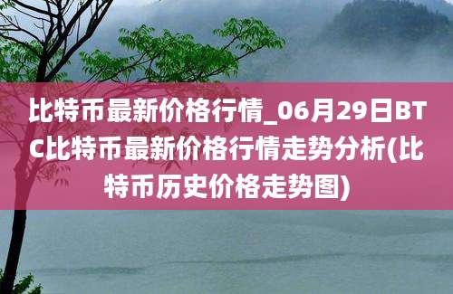 比特币最新价格行情_06月29日BTC比特币最新价格行情走势分析(比特币历史价格走势图)