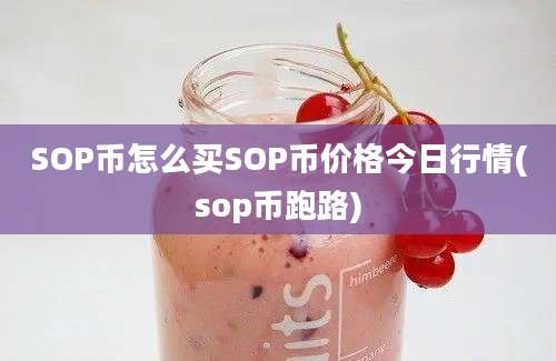 SOP币怎么买SOP币价格今日行情(sop币跑路)