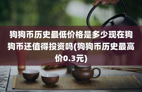 狗狗币历史最低价格是多少现在狗狗币还值得投资吗(狗狗币历史最高价0.3元)