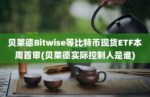 贝莱德Bitwise等比特币现货ETF本周首审(贝莱德实际控制人是谁)