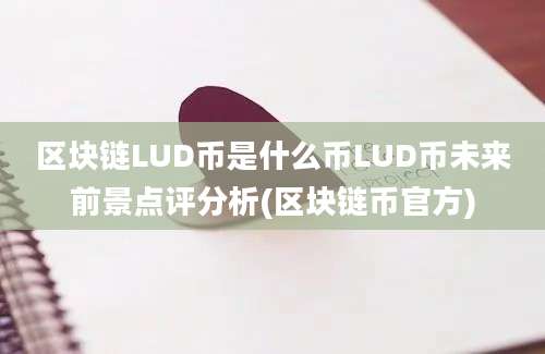 区块链LUD币是什么币LUD币未来前景点评分析(区块链币官方)