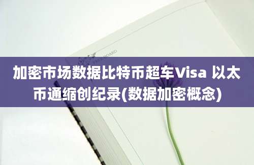 加密市场数据比特币超车Visa 以太币通缩创纪录(数据加密概念)