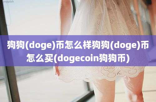 狗狗(doge)币怎么样狗狗(doge)币怎么买(dogecoin狗狗币)