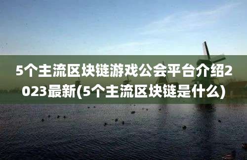 5个主流区块链游戏公会平台介绍2023最新(5个主流区块链是什么)