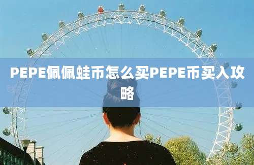 PEPE佩佩蛙币怎么买PEPE币买入攻略