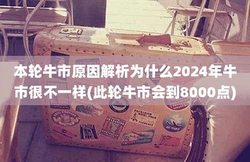 本轮牛市原因解析为什么2024年牛市很不一样(此轮牛市会到8000点)