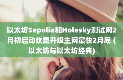 以太坊Sepolia和Holesky测试网2月初启动坎昆升级主网最快2月底 (以太坊与以太坊经典)