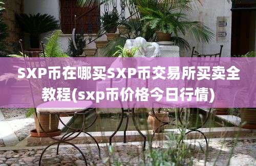 SXP币在哪买SXP币交易所买卖全教程(sxp币价格今日行情)