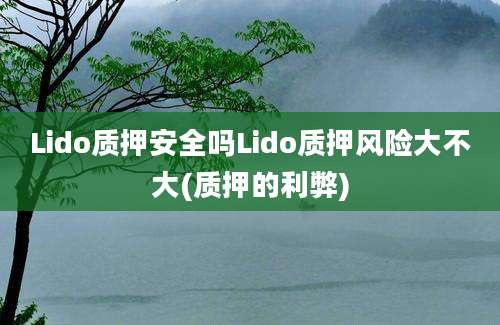 Lido质押安全吗Lido质押风险大不大(质押的利弊)