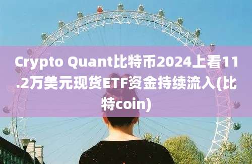 Crypto Quant比特币2024上看11.2万美元现货ETF资金持续流入(比特coin)