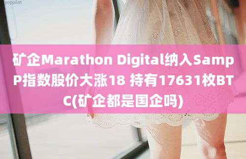 矿企Marathon Digital纳入SampP指数股价大涨18 持有17631枚BTC(矿企都是国企吗)