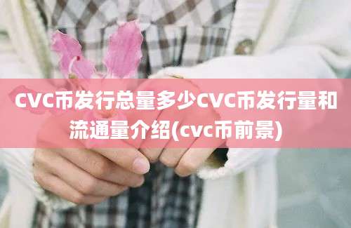 CVC币发行总量多少CVC币发行量和流通量介绍(cvc币前景)