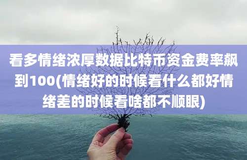 看多情绪浓厚数据比特币资金费率飙到100(情绪好的时候看什么都好情绪差的时候看啥都不顺眼)