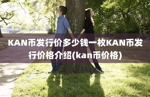 KAN币发行价多少钱一枚KAN币发行价格介绍(kan币价格)