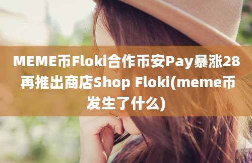 MEME币Floki合作币安Pay暴涨28 再推出商店Shop Floki(meme币发生了什么)