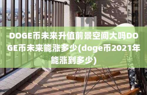 DOGE币未来升值前景空间大吗DOGE币未来能涨多少(doge币2021年能涨到多少)