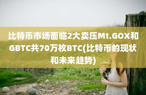 比特币市场面临2大卖压Mt.GOX和GBTC共70万枚BTC(比特币的现状和未来趋势)