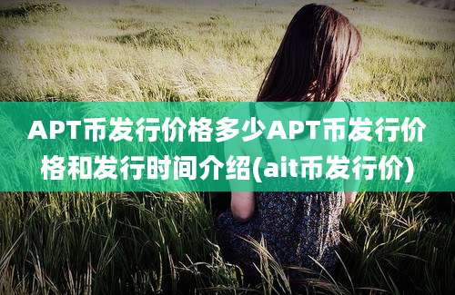 APT币发行价格多少APT币发行价格和发行时间介绍(ait币发行价)