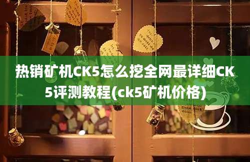 热销矿机CK5怎么挖全网最详细CK5评测教程(ck5矿机价格)