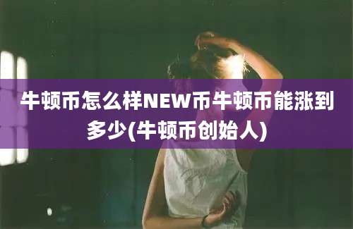 牛顿币怎么样NEW币牛顿币能涨到多少(牛顿币创始人)