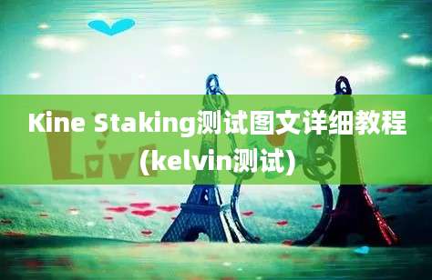 Kine Staking测试图文详细教程(kelvin测试)