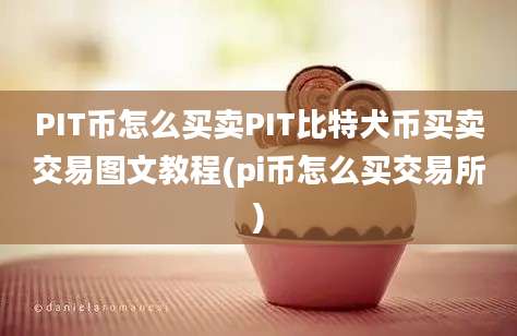 PIT币怎么买卖PIT比特犬币买卖交易图文教程(pi币怎么买交易所)