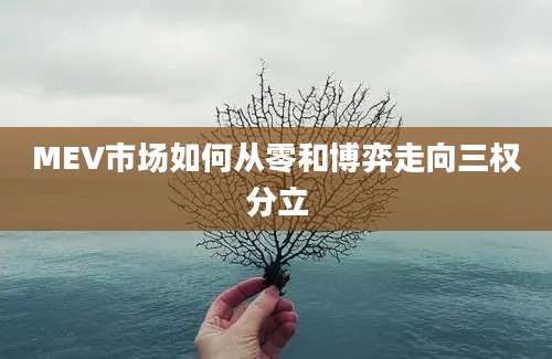 MEV市场如何从零和博弈走向三权分立