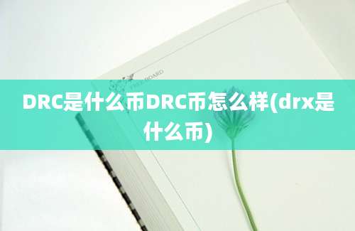 DRC是什么币DRC币怎么样(drx是什么币)