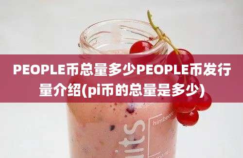 PEOPLE币总量多少PEOPLE币发行量介绍(pi币的总量是多少)