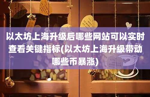 以太坊上海升级后哪些网站可以实时查看关键指标(以太坊上海升级带动哪些币暴涨)