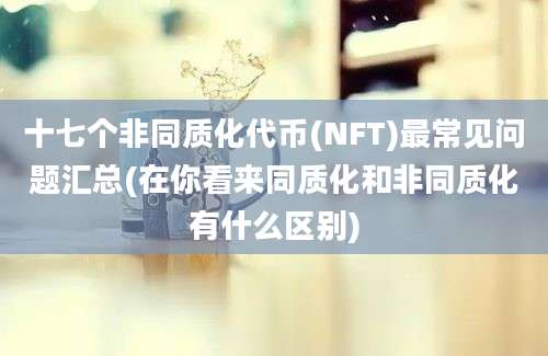 十七个非同质化代币(NFT)最常见问题汇总(在你看来同质化和非同质化有什么区别)