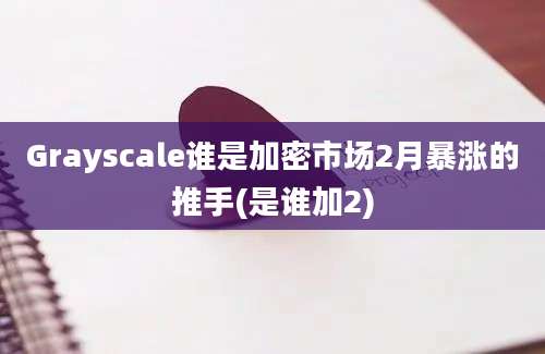 Grayscale谁是加密市场2月暴涨的推手(是谁加2)