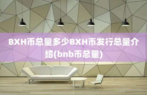 BXH币总量多少BXH币发行总量介绍(bnb币总量)