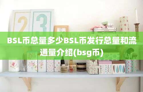 BSL币总量多少BSL币发行总量和流通量介绍(bsg币)