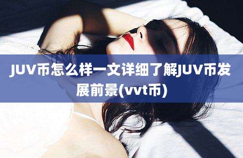 JUV币怎么样一文详细了解JUV币发展前景(vvt币)