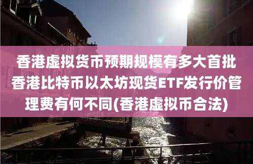 香港虚拟货币预期规模有多大首批香港比特币以太坊现货ETF发行价管理费有何不同(香港虚拟币合法)