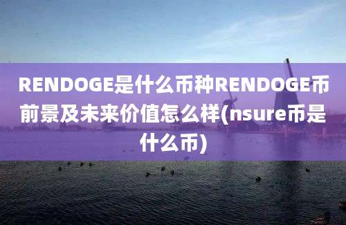 RENDOGE是什么币种RENDOGE币前景及未来价值怎么样(nsure币是什么币)