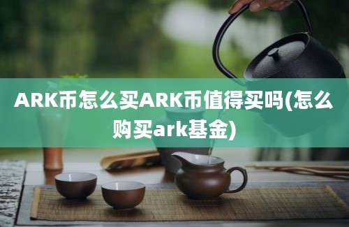 ARK币怎么买ARK币值得买吗(怎么购买ark基金)