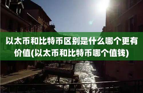 以太币和比特币区别是什么哪个更有价值(以太币和比特币哪个值钱)