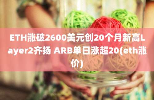 ETH涨破2600美元创20个月新高Layer2齐扬 ARB单日涨超20(eth涨价)