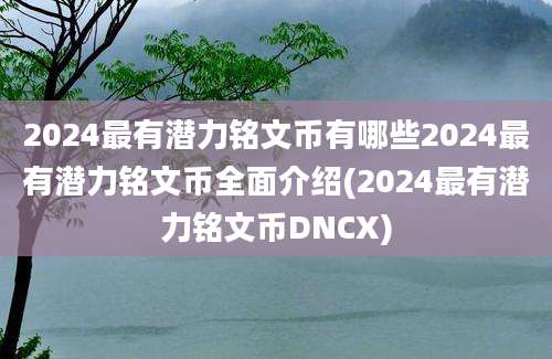 2024最有潜力铭文币有哪些2024最有潜力铭文币全面介绍(2024最有潜力铭文币DNCX)