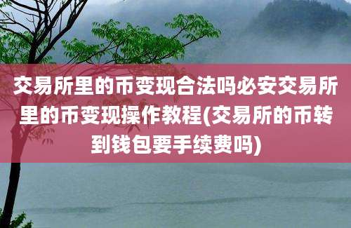 交易所里的币变现合法吗必安交易所里的币变现操作教程(交易所的币转到钱包要手续费吗)